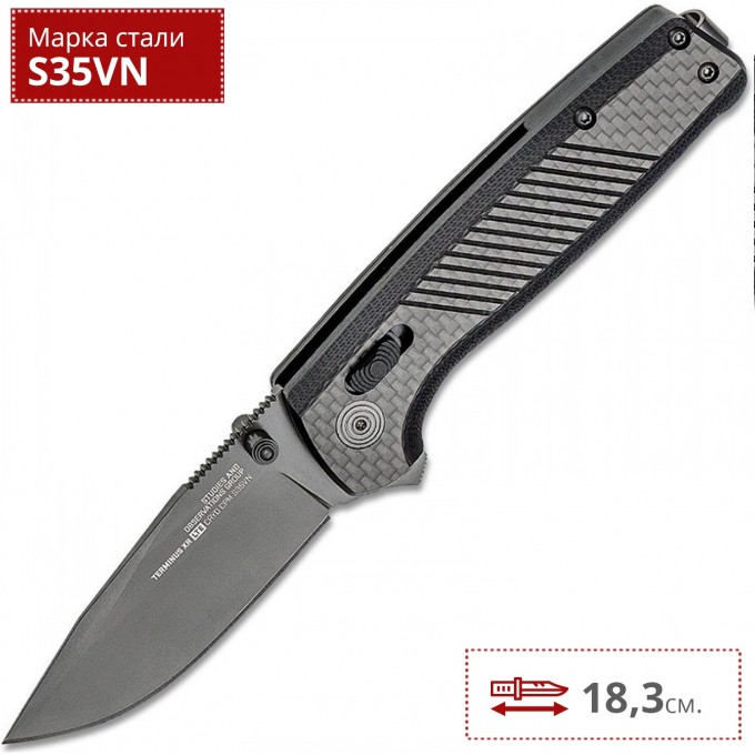 Нож SOG TERMINUS XR LTE CARBONE GOLD TM1032 SG_TM1032 Нож SOG TERMINUS XR LTE CARBONE GOLD TM1032 SG_TM1032